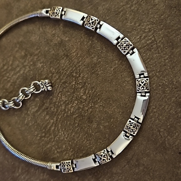 BRIGHTON Silver Plated Tribeca Castlecore Collar Chain Necklace - Picture 4 of 9